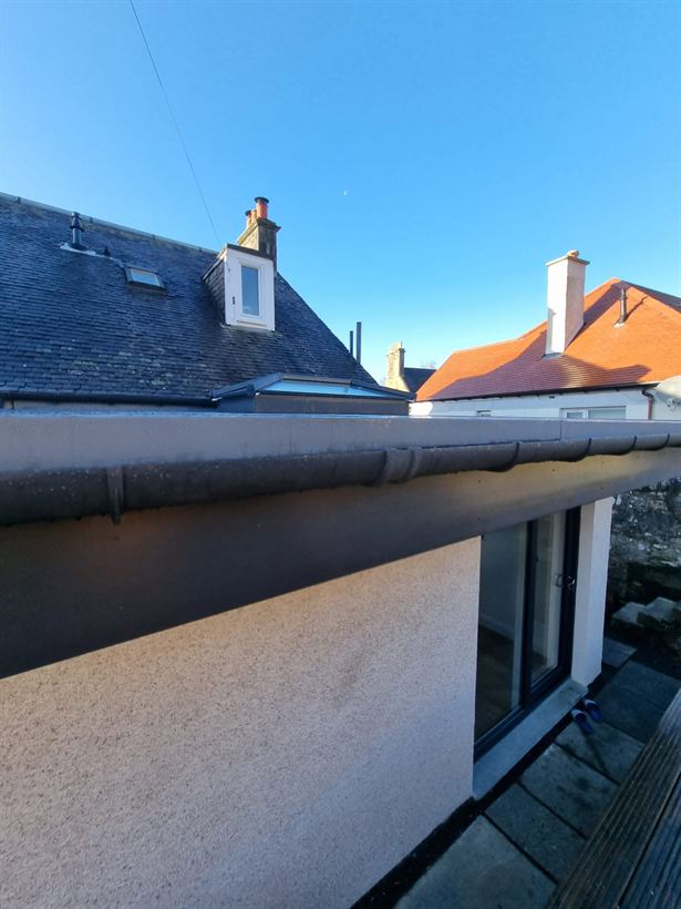 New extension exterior with fascias and soffits