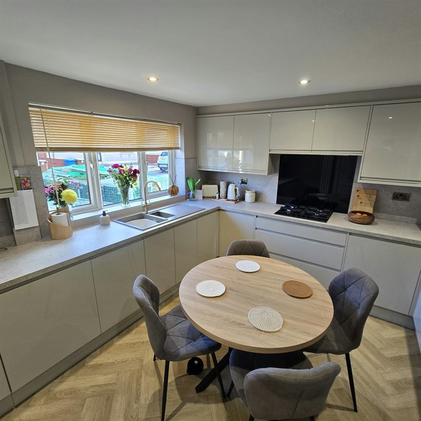 Gloss kitchen units